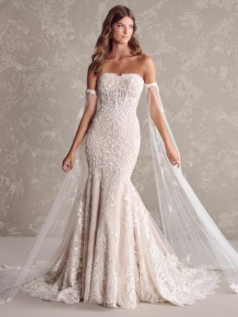 Maggie Sottero  Style #SHIRAZ (24SK215A01 - glitter tulle) #0 Ivory (gown with Ivory Illusion) thumbnail