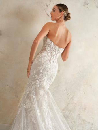 Maggie Sottero  Style #CHESNEY (24SK764A01 - Unlined bodice, Glitter tulle) #5 Ivory over Soft Nude (gown with Natural Illusion) thumbnail